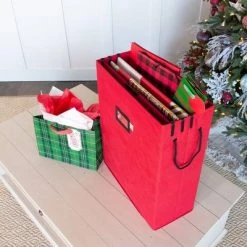 TreeKeeper Gift Bag and Tissue Paper Storage Box Red 21 TreeKeeper Gift Bag and Tissue Paper Storage Box Red -Christmas Storage Sales GUEST ab74f4bf 00f3 48be 8e61 ad51d2c5674e