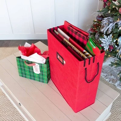 TreeKeeper Gift Bag and Tissue Paper Storage Box Red 11 TreeKeeper Gift Bag and Tissue Paper Storage Box Red - Image 9