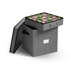 OSTO Squared Christmas Decorative Ornament Storage Box with Lid Fits 64 Holiday Ornaments of 3 in. Tear Proof, Waterproof 600D Polyester 15 OSTO Squared Christmas Decorative Ornament Storage Box with Lid Fits 64 Holiday Ornaments of 3 in. Tear Proof, Waterproof 600D Polyester -Christmas Storage Sales GUEST ac69adaf cce9 4bf5 8c33 008f6af6927f