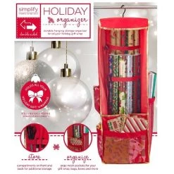 Holiday Hanging Gift Wrap & Accessory Organizer with Side Pockets - Simplify 15 Holiday Hanging Gift Wrap & Accessory Organizer with Side Pockets - Simplify -Christmas Storage Sales GUEST ae7bf2b6 88c0 43e6 a7db bbdf6c8df07b