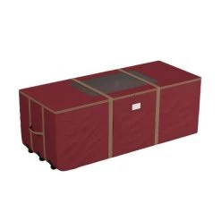 Hastings Home Premium Canvas Rolling Christmas Tree Bag - Red/Gold -Christmas Storage Sales GUEST b08a40c1 f4a8 4850 8a4c 414a28f3c4c2