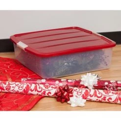 IRIS USA Wreath Storage Box, Clear/Red 9 IRIS USA Wreath Storage Box, Clear/Red -Christmas Storage Sales GUEST bdc71adf 94a3 4697 8650 c16e5d3efa81
