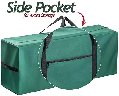 Christmas Tree Storage Tote Bag Waterproof Canvas Green - Fits 8'' Dissembled Christmas Tree with Reinforced Handles Large Size - HomeItUsa 5 Christmas Tree Storage Tote Bag Waterproof Canvas Green - Fits 8'' Dissembled Christmas Tree with Reinforced Handles Large Size - HomeItUsa - Image 3