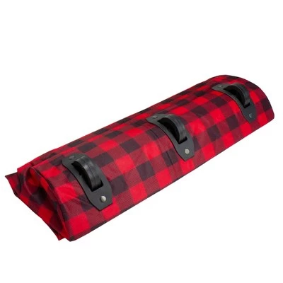 Northlight Red and Black Plaid Rolling Tree Christmas Tree Storage Bag For Artificial Trees Up To 7.5ft 4 Northlight Red and Black Plaid Rolling Tree Christmas Tree Storage Bag For Artificial Trees Up To 7.5ft - Image 2