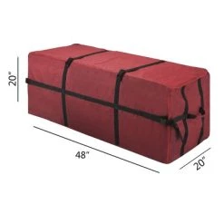 Hastings Home Rectangular Christmas Tree Storage Bag - Burgundy