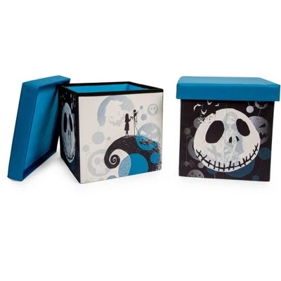 Ukonic Disney The Nightmare Before Christmas Jack & Sally Storage Bins | Set of 2 3 Ukonic Disney The Nightmare Before Christmas Jack & Sally Storage Bins | Set of 2