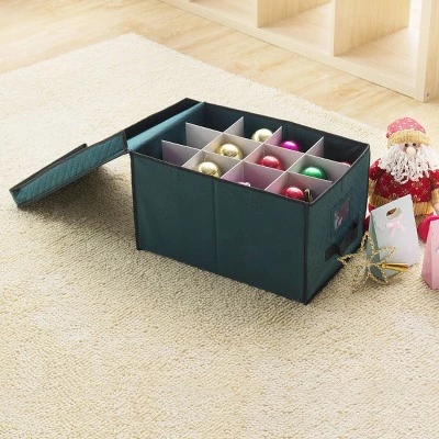 Elf Stor Christmas Ornament Storage Chest Green 5 Elf Stor Christmas Ornament Storage Chest Green - Image 3