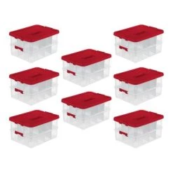 Sterilite 24 Compartment Stack and Carry Christmas Ornament Storage Box -Christmas Storage Sales GUEST dcae529e 7469 4f5d 814a 7d12112e4c6c