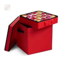 OSTO Squared Christmas Decorative Ornament Storage Box with Lid Fits 64 Holiday Ornaments of 3 in. Tear Proof, Waterproof 600D Polyester 12 OSTO Squared Christmas Decorative Ornament Storage Box with Lid Fits 64 Holiday Ornaments of 3 in. Tear Proof, Waterproof 600D Polyester -Christmas Storage Sales GUEST dd703f6d 78e3 415f a9b1 77ee901a9cf7