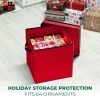OSTO Squared Christmas Decorative Ornament Storage Box with Lid Fits 64 Holiday Ornaments of 3 in. Tear Proof, Waterproof 600D Polyester 2 OSTO Squared Christmas Decorative Ornament Storage Box with Lid Fits 64 Holiday Ornaments of 3 in. Tear Proof, Waterproof 600D Polyester -Christmas Storage Sales GUEST e1c8cf3f 48b6 41b1 9d0f fb86a7902d7d