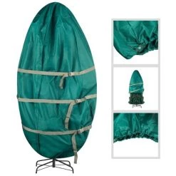 Hastings Home Canvas Upright Christmas Tree Storage Bag - 7.5', Green