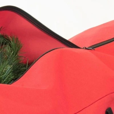 Northlight 48" Red Multi Use Christmas Storage Bag - For Garlands, Trees, Lights, Inflatables and More 7 Northlight 48" Red Multi Use Christmas Storage Bag - For Garlands, Trees, Lights, Inflatables and More - Image 5