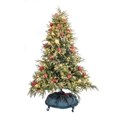 Northlight Decorated Christmas Tree Storage Bag With Rolling Stand-Holds 6-9 ft trees 5 Northlight Decorated Christmas Tree Storage Bag With Rolling Stand-Holds 6-9 ft trees - Image 3