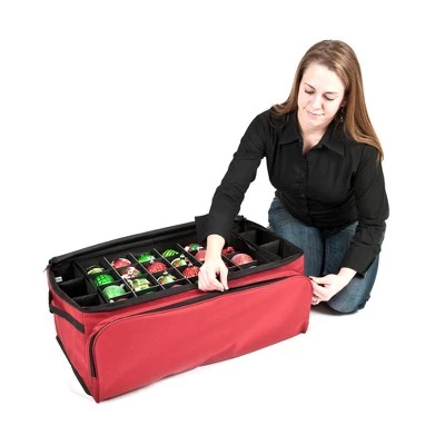 Northlight 3-Tray Christmas Ornament Pro Storage Bag - Holds up to 72 Ornaments 5 Northlight 3-Tray Christmas Ornament Pro Storage Bag - Holds up to 72 Ornaments - Image 3