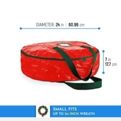 OSTO Water Resistant Christmas Wreath Storage Bag Holder, Polyethylene Artificial Wreaths Plastic Storage Protection 2-Pack 7 OSTO Water Resistant Christmas Wreath Storage Bag Holder, Polyethylene Artificial Wreaths Plastic Storage Protection 2-Pack -Christmas Storage Sales GUEST f0bb4ce1 eefd 463a 90f8 49ace2fad5dc 1
