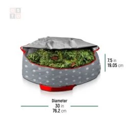 OSTO Superior Christmas Wreath Storage Bag with Holiday Design 30 in. Tear Proof, Waterproof 600D Polyester, Year-round Wreath Storage Protection 7 OSTO Superior Christmas Wreath Storage Bag with Holiday Design 30 in. Tear Proof, Waterproof 600D Polyester, Year-round Wreath Storage Protection -Christmas Storage Sales GUEST f58c6c4a 13d0 4283 be21 060e6208eb36