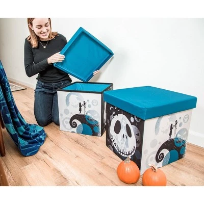 Ukonic Disney The Nightmare Before Christmas Jack & Sally Storage Bins | Set of 2 4 Ukonic Disney The Nightmare Before Christmas Jack & Sally Storage Bins | Set of 2 - Image 2