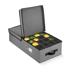 OSTO Underbed Christmas Ornament Storage Box with Lid and Trays; Fits 64 Holiday Ornaments of 3 inches Tear Proof, Waterproof, 600D Polyester 11 OSTO Underbed Christmas Ornament Storage Box with Lid and Trays; Fits 64 Holiday Ornaments of 3 inches Tear Proof, Waterproof, 600D Polyester -Christmas Storage Sales GUEST fae97b92 8a3c 49b1 a3cd 8a974679426c