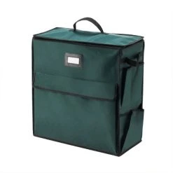 Hastings Home Gift Bag Organizer Storage Tote β Green and Black